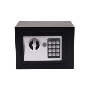 Mini Electronic Safe with Digital Lock Steel Material Wall Safety Money Box for Home & Hotel Use